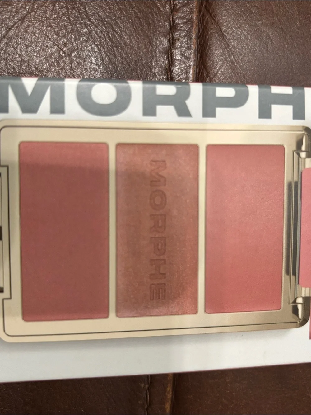 NIB Morphe Cheek Thrills Multi-Finish Trio — Rose Pink & Coral Blushes